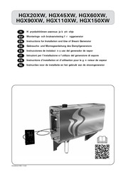 Harvia HGX60XW Instructions For Installation Manual
