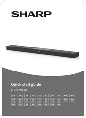 Sharp HT-SBW420 Quick Start Manual