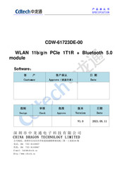 CDTech Electronics CDW-61723DE-00 Manual