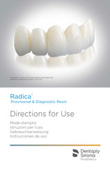 Dentsply Sirona Radica Provisional Directions For Use Manual