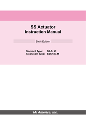 IAI SSCR-S Instruction Manual