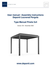 Deponti Manual Pinela 3x4 User Manual & Assembly Instructions