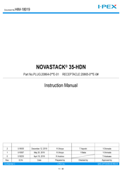 I-Pex NOVASTACK 35-HDN Instruction Manual