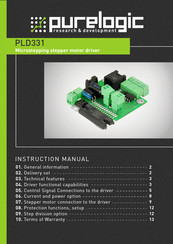 Purelogic PLD331 Instruction Manual
