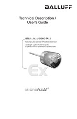Balluff MICROPULSE BTL5 Series Technical Description, User's Manual