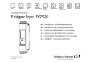 Endress+Hauser Fieldgate Input FXZ520 Operating Instructions Manual