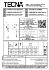 TECNA 9310IL Instruction Manual