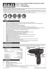 Sealey CP108VDDBO Manual