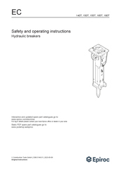 Epiroc 155T Safety And Operating Instructions Manual