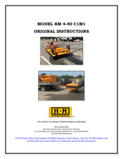 KM 4-40 C1M1 Original Instructions Manual