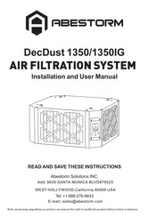Abestorm DecDust 1350IG Installation And User Manual