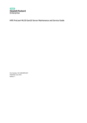 HPE ProLiant ML30 Gen10 Maintenance And Service Manual