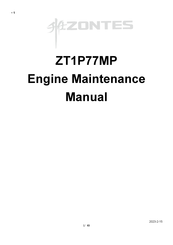 Zontes ZT1P77MP Maintenance Manual