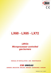 Unigas LX65 Manual Of Installation - Use - Maintenance