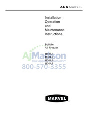 Marvel AGA M18AF AGA M24AF Installation, Operation And Maintenance Instructions