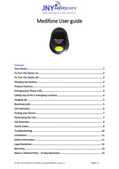 JNY Safetycare Medifone User Manual