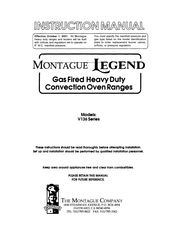 MONTAGUE Legend V136 series Instruction Manual