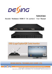 Dexin NDS3536S User Manual
