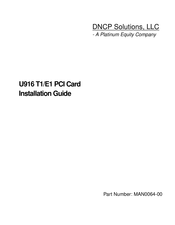 DNCP Solutions U916 E1 Installation Manual
