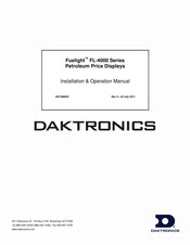 Daktronics Fuelight FL-4000 Series Installation & Operation Manual