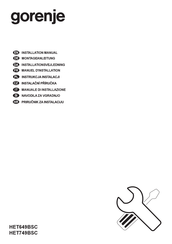Gorenje HET749BSC Installation Manual