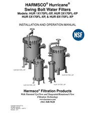 HARMSCO Hurricane HUR 8X170FL-XP Installation And Operation Manual