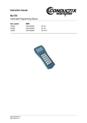 Conductix-Wampfler MU-705 TF Instruction Manual