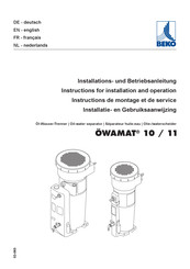 Beko OWAMAT 11 Instructions For Installation And Operation Manual