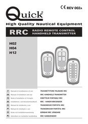 Quick RRCH04 Manual Of Installation And Use