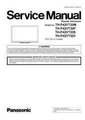 Panasonic TH-P42VT30S Service Manual