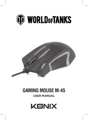 Konix WORLDOFTANKS M-45 User Manual
