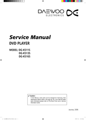 DAEWOO ELECTRONICS DG-K511S Service Manual