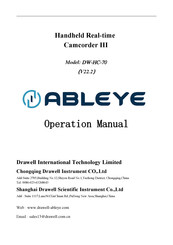 ABLEYE DW-HC-70 Operation Manual