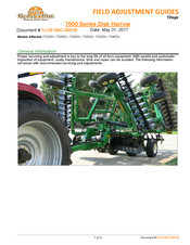 GREAT PLAINS 7330DH Adjustment Manual
