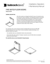 babcockdavis BFDF Installation, Operation And Maintenance Manual