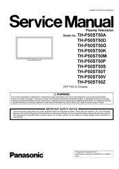 Panasonic TH-P50ST50V Service Manual