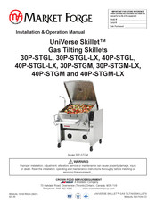 Market Forge Industries UniVerse Skillet 40P-STGL-LX Installation & Operation Manual