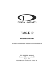Dynon Avionics EMS-D10 Installation Manual
