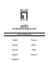 LevelOne WRE-8011E Quick Installation Manual