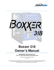 HydraMaster Boxxer 318 Owner's Manual