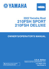 Yamaha 210FSH SPORT 2022 Operator's Manual