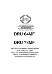 Dru 78MF Installation Instructions & Operating Manual