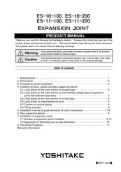 Yoshitake ES-11-100 Product Manual