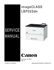 Canon imageCLASS LBP325dn Service Manual