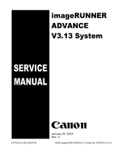 Canon imageRUNNER ADVANCE System V3.13 Service Manual