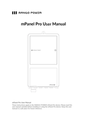 MANGO POWER mPanel Pro User Manual