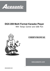 Acesonic DGX-209 User Manual