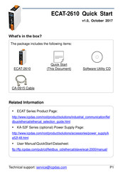 ICP DAS USA ECAT-2610 Quick Start