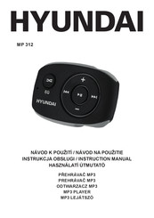Hyundai MP 312 Instruction Manual