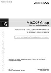 Renesas M16C/20 Series Reference Book